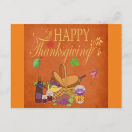 Höstdekorations vykort