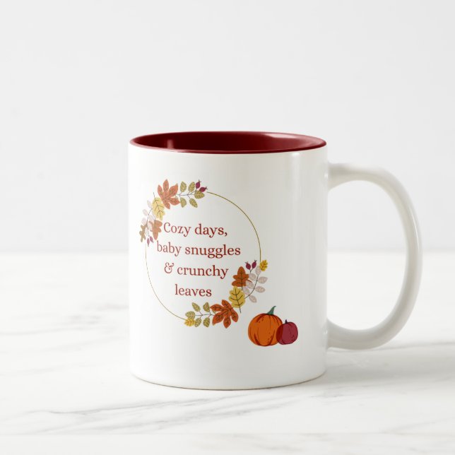 Höstdesignad kopp för nya mammor, höstpresent til (Höger)