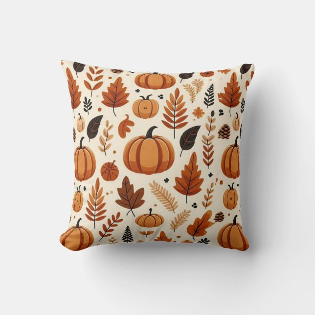 Höstdesignen för fall Season Mönster Kudde (Framsida)
