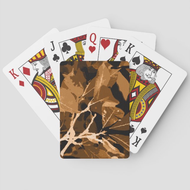 Höstdiskar, löv 6 casinokort (Baksidan)