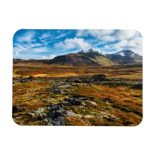 Höstdiskar på landskapet magnet (Horisontell)