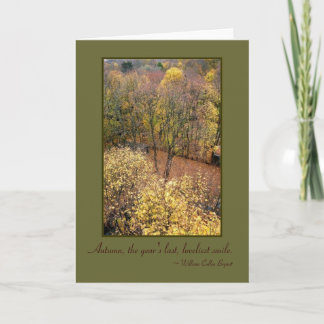 'Höstdrömmar' Offerttabell - tomt gratulationskort Kort