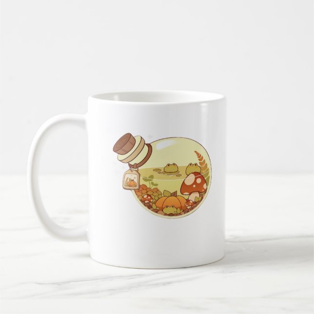 Höstdryck Med Grodor Classic Kaffemugg (Vänster)