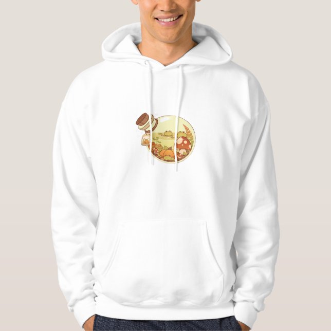 Höstdryck Med Grodor Klassisk Hoodie (Framsida)