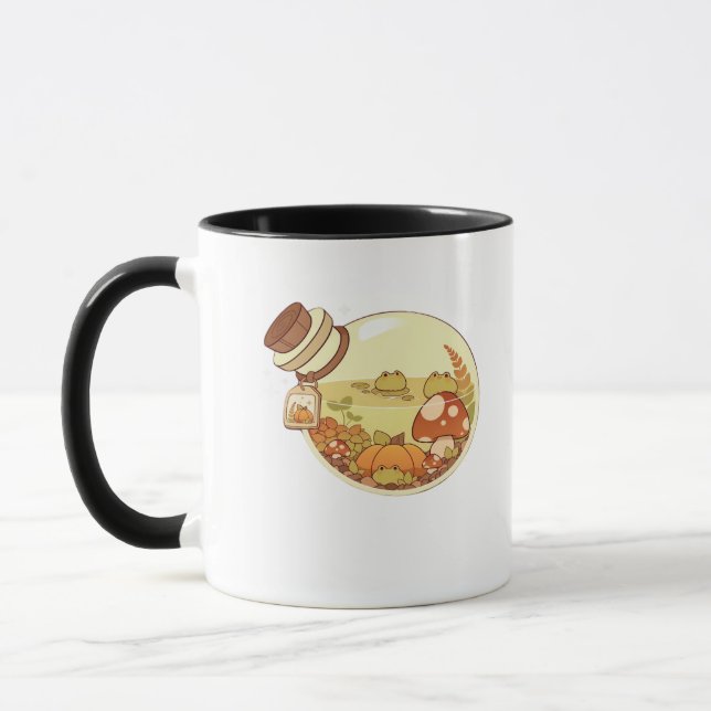 Höstdryck Med Grodor Klassisk Mugg (Vänster)