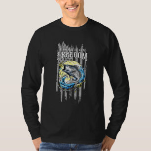 Hosted on Freedom American Flagga T Shirt
