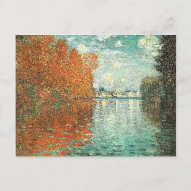Hösteffekt vid Argenteuil av Monet, Vykort (Framsida)