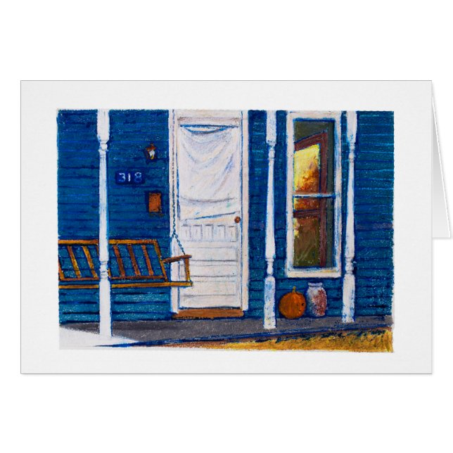 Hösteftermiddag Hälsningskort (Framsidan Horizontal)