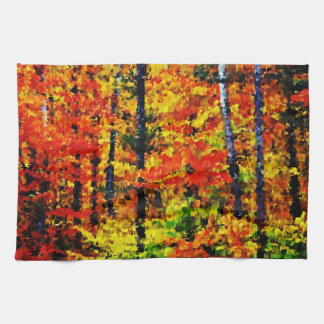 Hösteftermiddag - Målning Art Kitchen Towel Kökshandduk