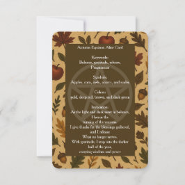 Hösteknox för Equinox Altar Card Inbjudningar