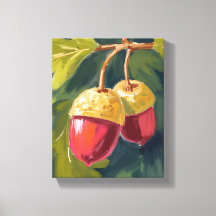 Höstekoll | Akvarell Höst Röd Grön