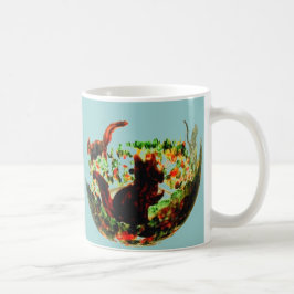 Höstekorrar för djurkonst kaffemugg