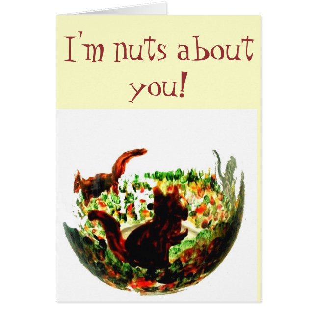 Höstekorrar för matsmältningsdjur hälsningskort (Framsidan)