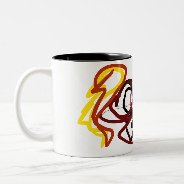 Höstekorre kärlek Två-Tonad mugg (Vänster)