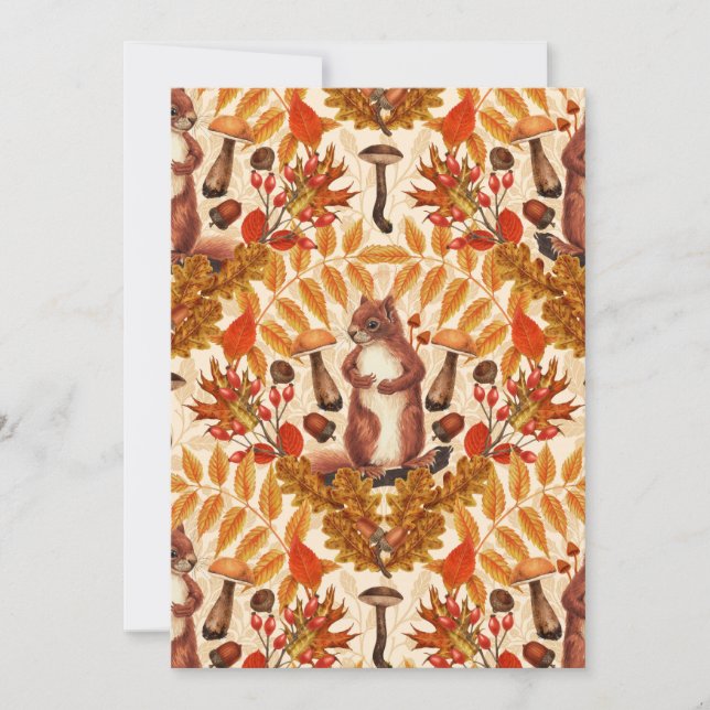 Höstekorre på benvit (Framsida)