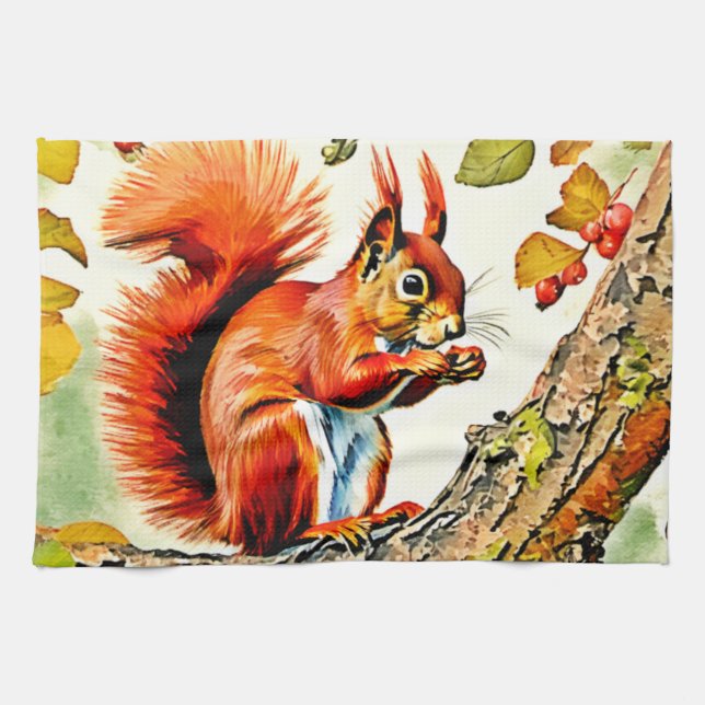 Höstekorreskonst Kökshandduk (Horisontell)