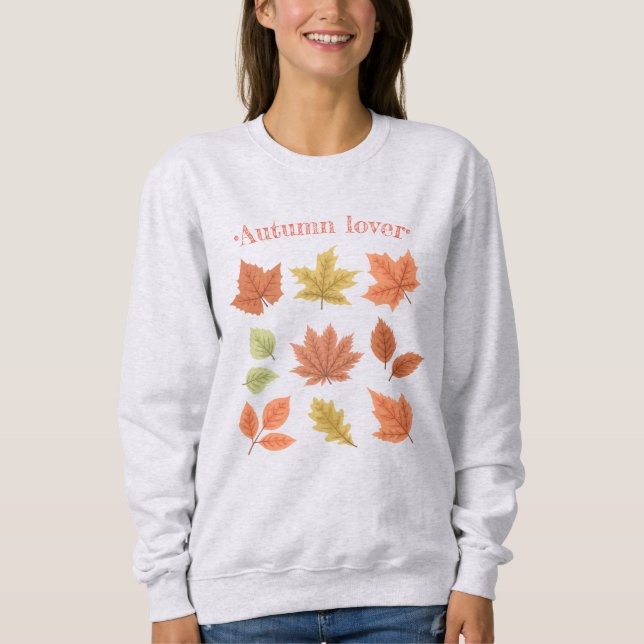 "Hösten älskare" Sweatshirt T Shirt (Framsida)