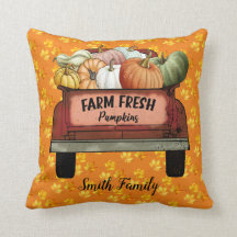 Hösten Anpassa Pumpkin Guld Lövs-bomull 16"X16"