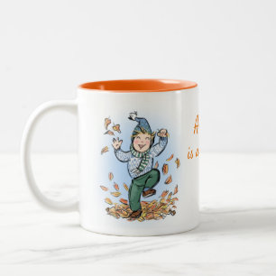 Hösten är fantastisk! Kids Mug Två-Tonad Mugg