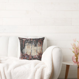 Hösten är här Blommigtens fönstertypografi Kudde