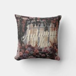 Hösten är här Blommigtens fönstertypografi Kudde