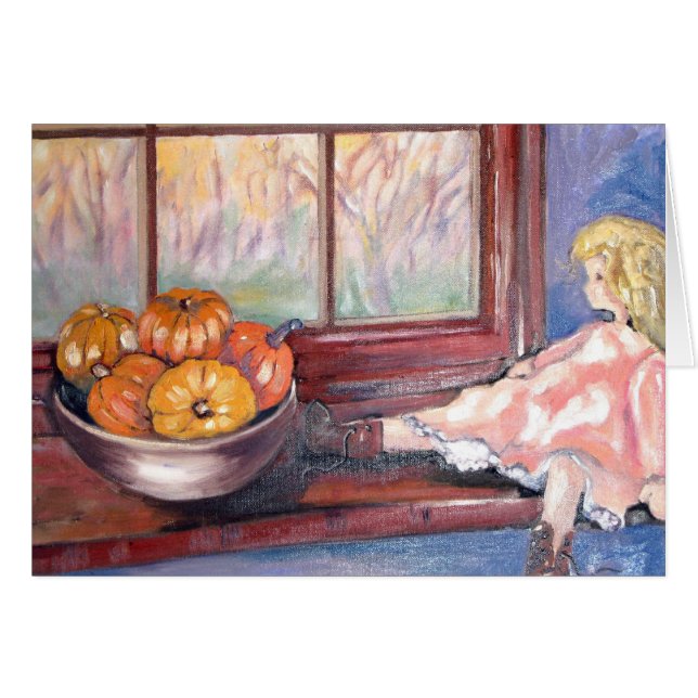 Hösten är här hälsningskort (Framsidan Horizontal)