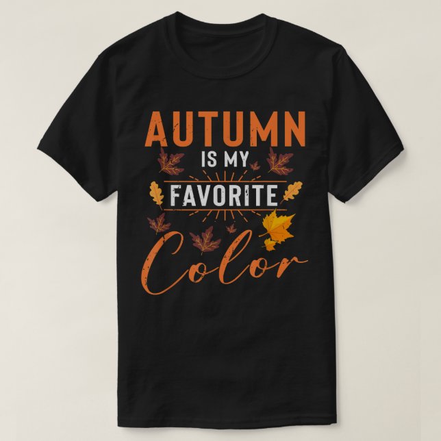 Hösten är min favorit Färg83 T Shirt (Design framsida)