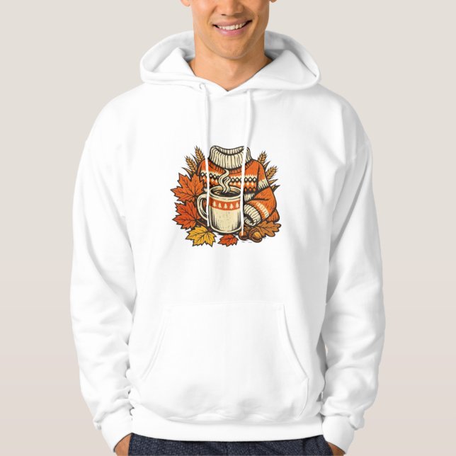 Hösten Är Min Lyckliga Plats Hoodie (Framsida)
