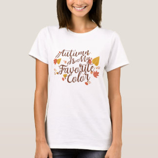 Hösten är mitt favoritfartyg i Färg, Cute Fall Shi T Shirt