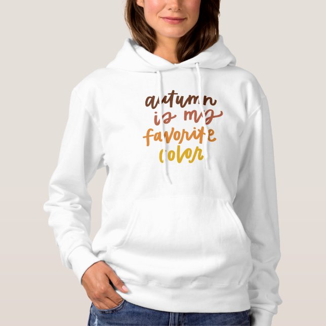 "Hösten är mitt favoritprogram Färg" T Shirt (Framsida)