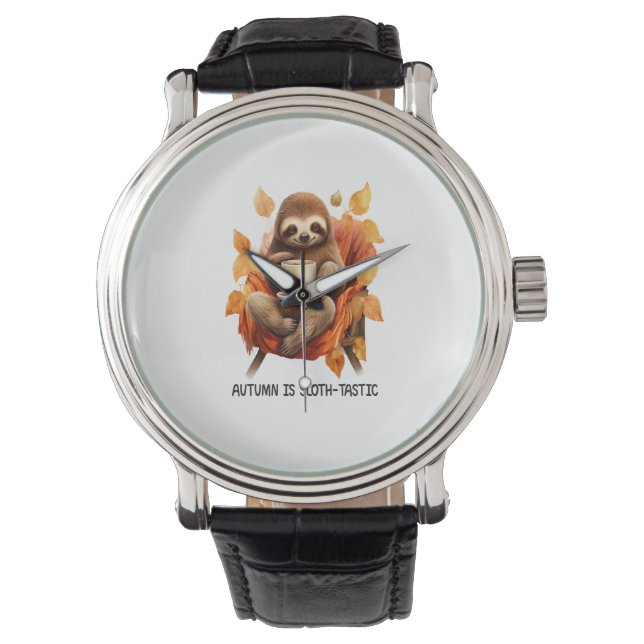 Hösten är Sloth Tastic Armbandsur (Framsida)