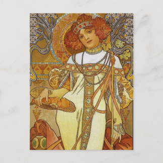 "Hösten" av Alphonse [Alfons] Mucha Vykort