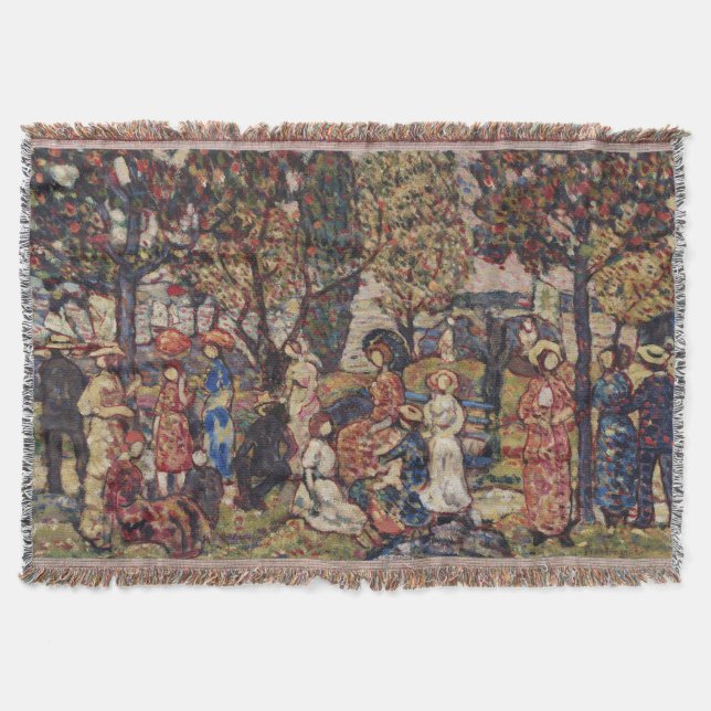 Hösten av Maurice Prendergast, Vintage Fine Art Filt (Framsidan)