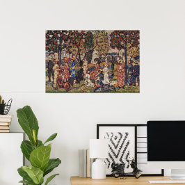 Hösten av Maurice Prendergast, Vintage Fine Art Poster