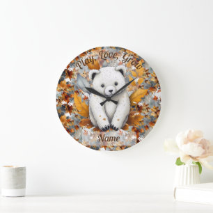 Hösten Baby Bear Stor Klocka