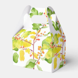 Hösten Berries på en Gable Favor Box Presentaskar