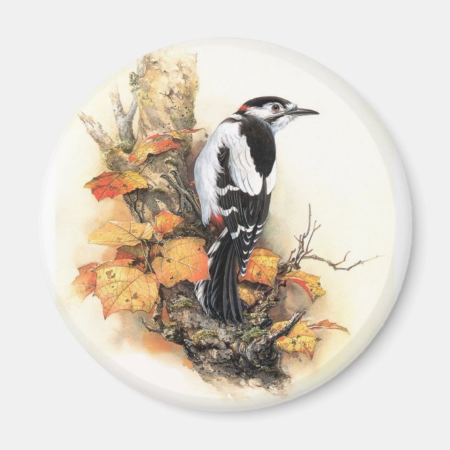 Hösten Bird Magnet (Framsidan)