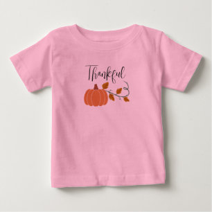 Hösten Blessings-Thankful-Småbarn T-Shirt