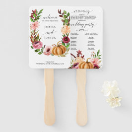 Hösten Bliss Fall Wedding Program Fläkt