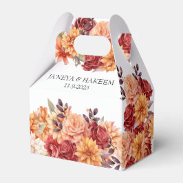 Hösten Blommigt Bröllop Presentaskar