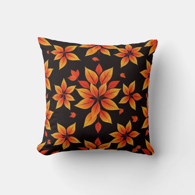 Hösten Blommigt Cushion - Warm Löv Design Kudde (Framsida)