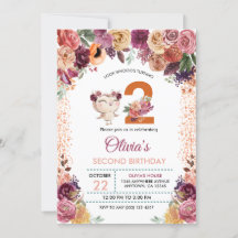 Hösten Blommigt Uggla födelsedag