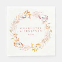 Hösten Blommigt Vattenfärg Utandning Anpassat namn