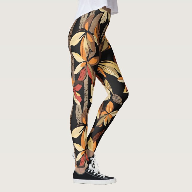 Hösten, Blommönster Leggings (Höger)