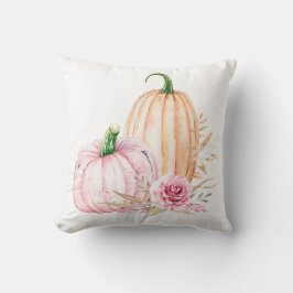 Hösten Boho Watercolor Pumpkin Kudde