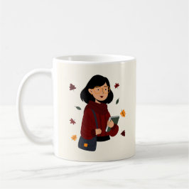 Hösten Bok Älskare Kaffemugg