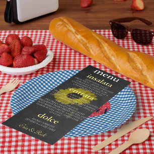 Hösten Bride Solros Möhippa Party Meny