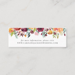 Hösten Bröllop webbplats Infoga kort