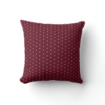 Hösten Burgundy Polka-punktstreck och heldragen