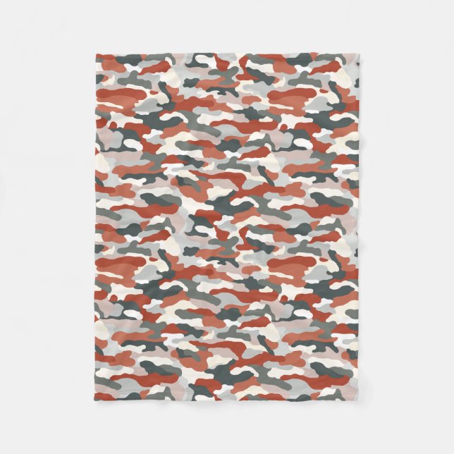 Hösten Camouflage Fleecefilt (Framsidan)